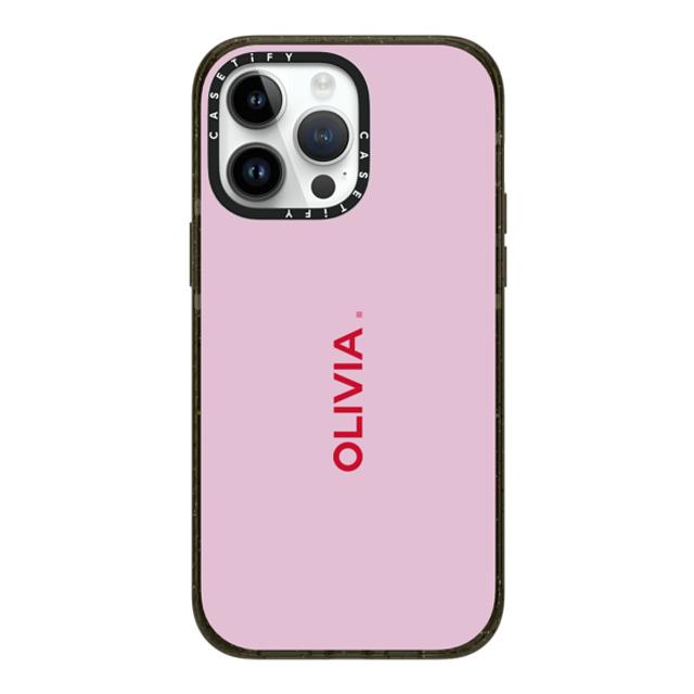 CASETiFY iPhone 14 Pro Max ケース ブラック インパクトケース MagSafe対応 Custom Case - Olivia.