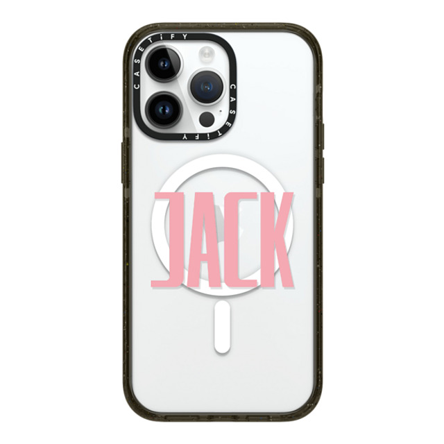 CASETiFY iPhone 14 Pro Max ケース ブラック インパクトケース MagSafe対応 Custom Case - Jack