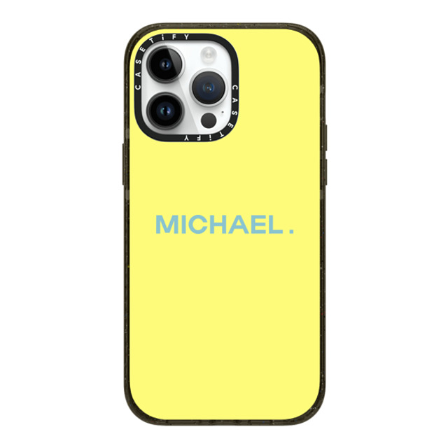 CASETiFY iPhone 14 Pro Max ケース ブラック インパクトケース MagSafe対応 Custom Case - Michael.