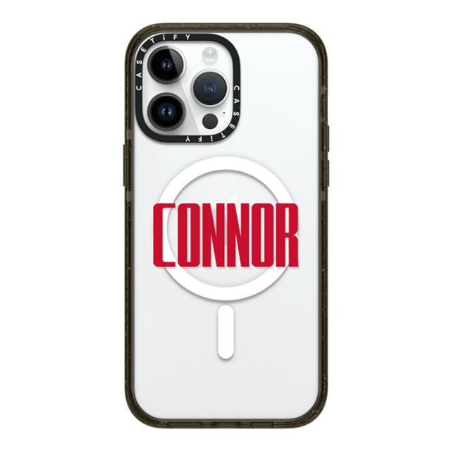 CASETiFY iPhone 14 Pro Max ケース ブラック インパクトケース MagSafe対応 Custom Case - Connor