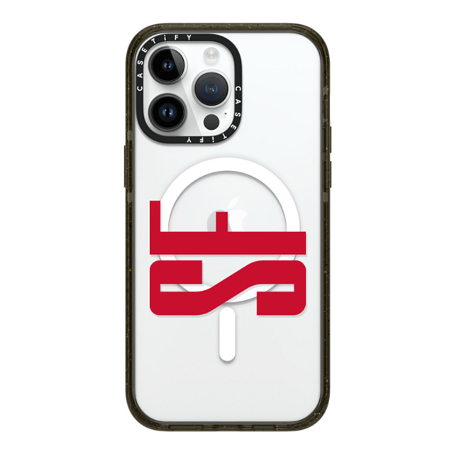 CASETiFY iPhone 14 Pro Max ケース ブラック インパクトケース MagSafe対応 Custom Case - sf