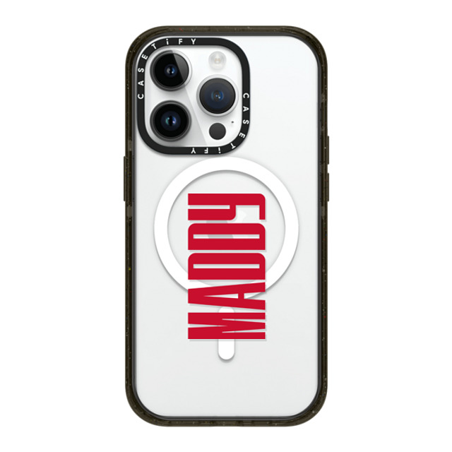 CASETiFY iPhone 14 Pro ケース ブラック インパクトケース MagSafe対応 Custom Case - Maddy