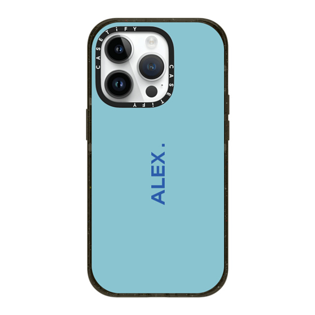 CASETiFY iPhone 14 Pro ケース ブラック インパクトケース MagSafe対応 Custom Case - Alex.