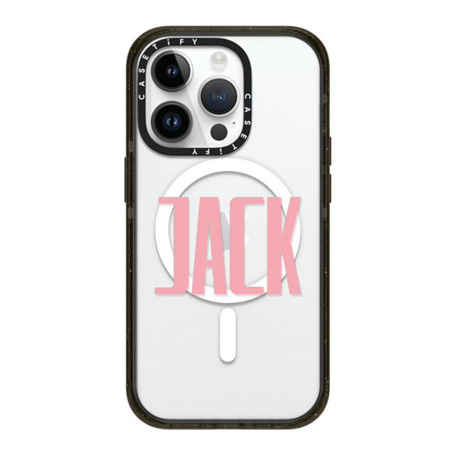 CASETiFY iPhone 14 Pro ケース ブラック インパクトケース MagSafe対応 Custom Case - Jack