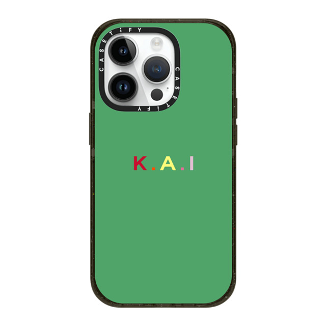 CASETiFY iPhone 14 Pro ケース ブラック インパクトケース MagSafe対応 Custom Case - k. a.i