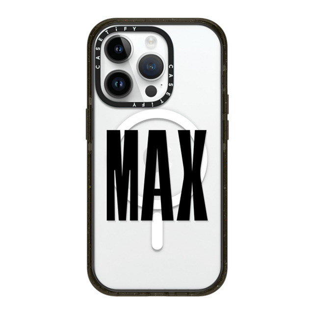 CASETiFY iPhone 14 Pro ケース ブラック インパクトケース MagSafe対応 Custom Case - Max