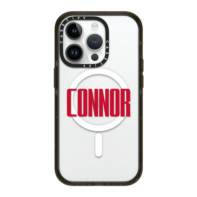 CASETiFY iPhone 14 Pro ケース ブラック インパクトケース MagSafe対応 Custom Case - Connor