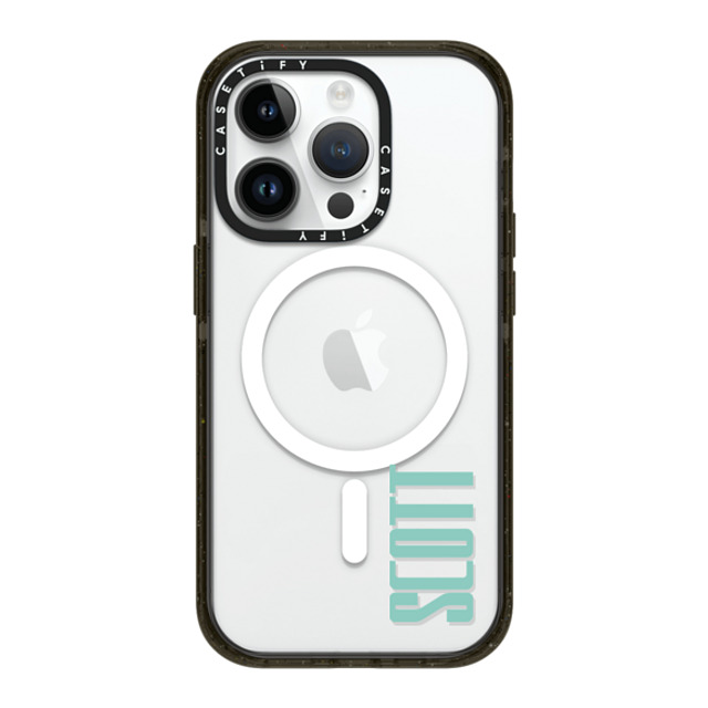 CASETiFY iPhone 14 Pro ケース ブラック インパクトケース MagSafe対応 Custom Case - Scott