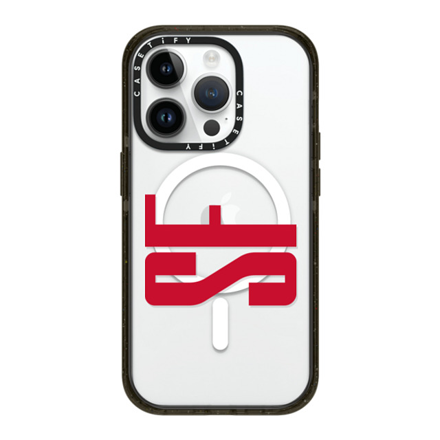 CASETiFY iPhone 14 Pro ケース ブラック インパクトケース MagSafe対応 Custom Case - sf