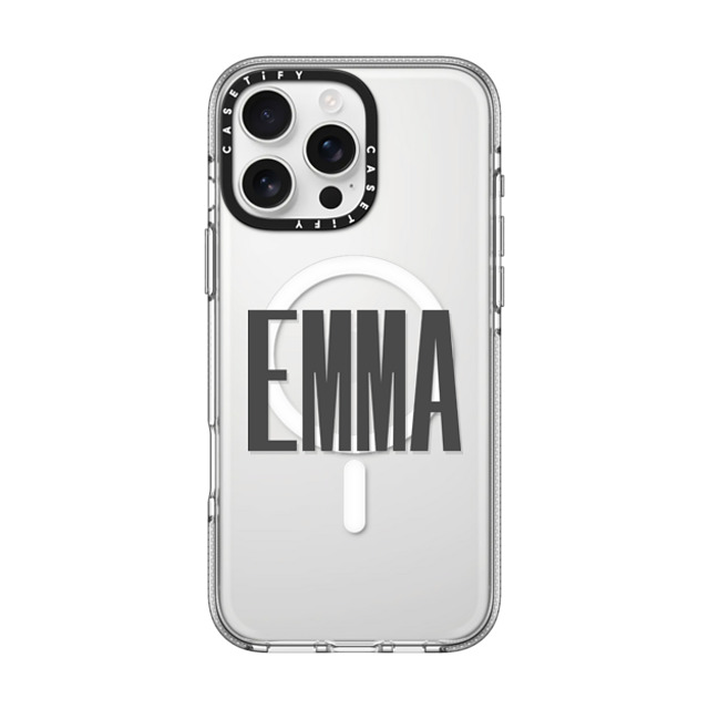 CASETiFY iPhone 16 Pro Max ケース クリア クリア ケース MagSafe対応 Custom Case - Emma