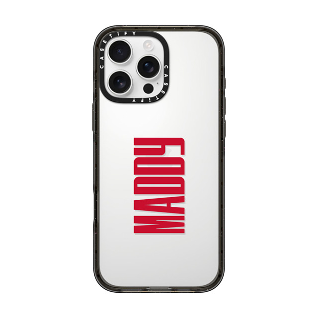 CASETiFY iPhone 16 Pro Max ケース ブラック インパクトケース Custom Case - Maddy