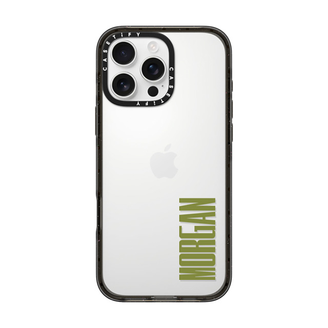 CASETiFY iPhone 16 Pro Max ケース ブラック インパクトケース Custom Case - Morgan