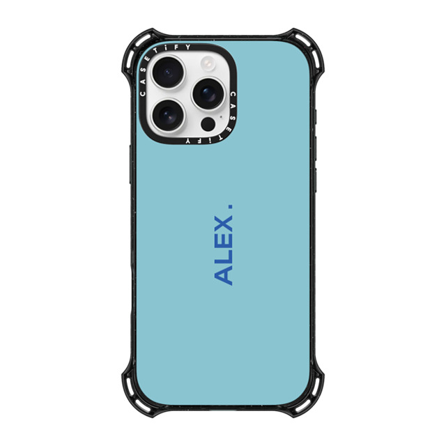 CASETiFY iPhone 16 Pro Max ケース ブラック バウンスケース Custom Case - Alex.