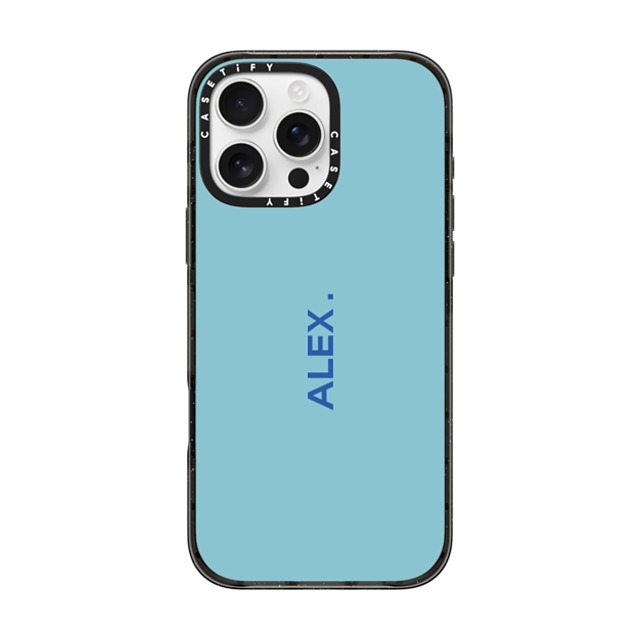 CASETiFY iPhone 16 Pro Max ケース ブラック インパクトケース MagSafe対応 Custom Case - Alex.