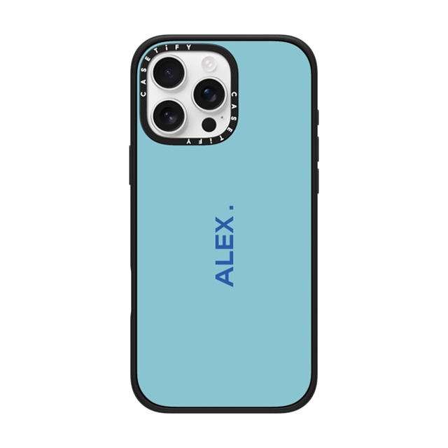 CASETiFY iPhone 16 Pro Max ケース マットブラック インパクトケース MagSafe対応 Custom Case - Alex.