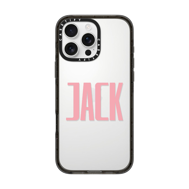 CASETiFY iPhone 16 Pro Max ケース ブラック インパクトケース Custom Case - Jack