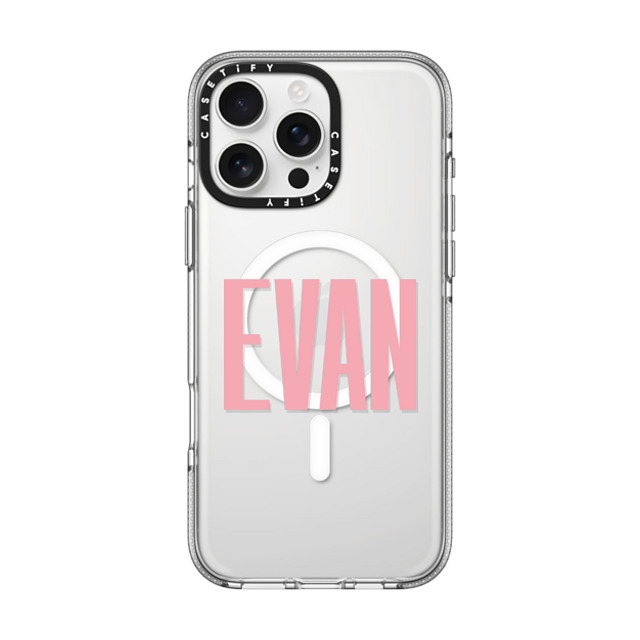 CASETiFY iPhone 16 Pro Max ケース クリア クリア ケース MagSafe対応 Custom Case - Evan