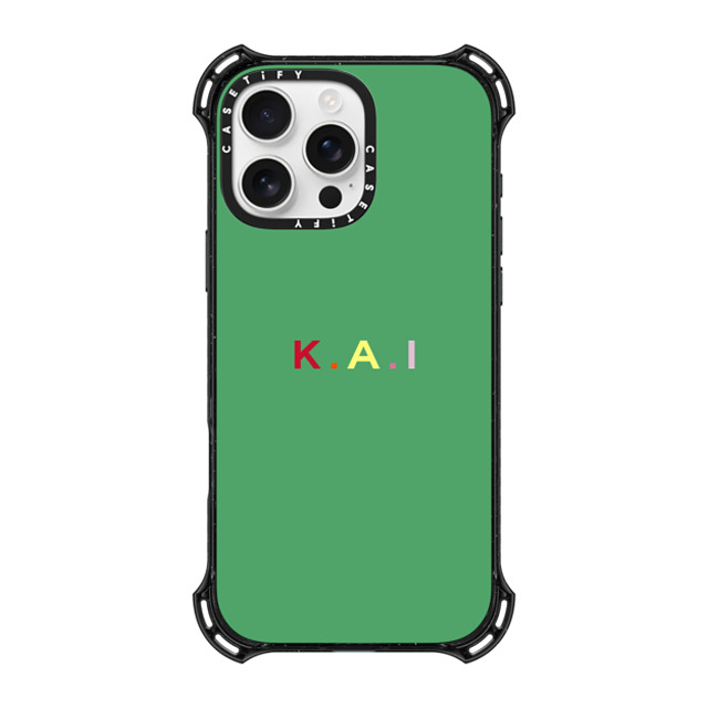 CASETiFY iPhone 16 Pro Max ケース ブラック バウンスケース Custom Case - k. a.i