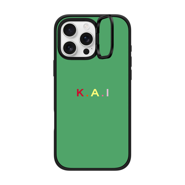 CASETiFY iPhone 16 Pro Max ケース マットブラック インパクトリングスタンドケース MagSafe対応 Custom Case - k. a.i