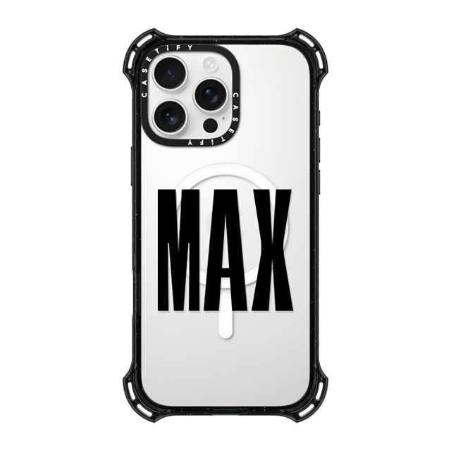 CASETiFY iPhone 16 Pro Max ケース ブラック バウンスケース Custom Case - Max