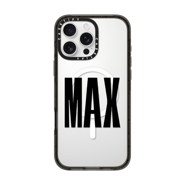 CASETiFY iPhone 16 Pro Max ケース ブラック インパクトケース MagSafe対応 Custom Case - Max