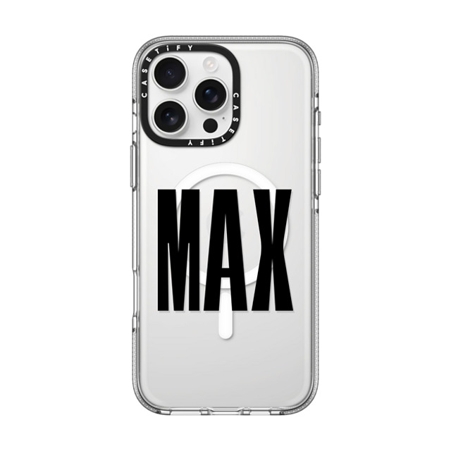 CASETiFY iPhone 16 Pro Max ケース クリア クリア ケース MagSafe対応 Custom Case - Max