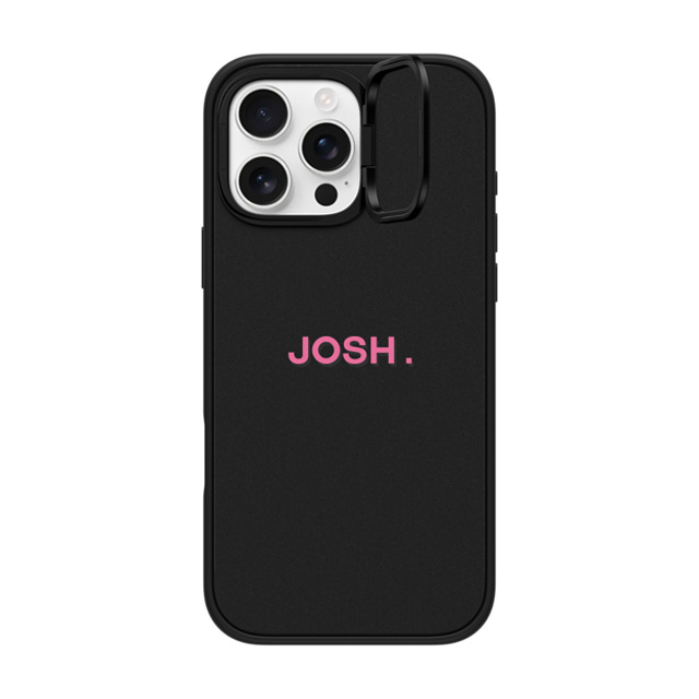 CASETiFY iPhone 16 Pro Max ケース マットブラック インパクトリングスタンドケース MagSafe対応 Custom Case - Josh.