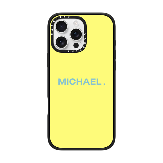 CASETiFY iPhone 16 Pro Max ケース マットブラック インパクトケース MagSafe対応 Custom Case - Michael.