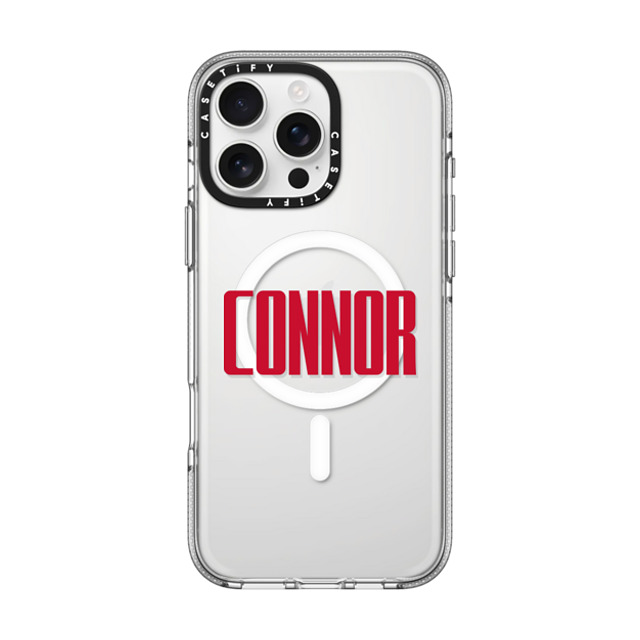 CASETiFY iPhone 16 Pro Max ケース クリア クリア ケース MagSafe対応 Custom Case - Connor