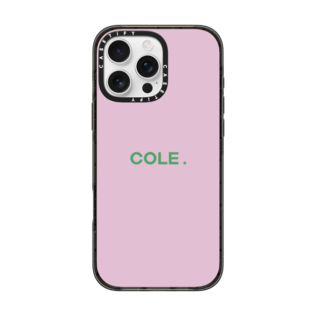 CASETiFY iPhone 16 Pro Max ケース ブラック インパクトケース MagSafe対応 Custom Case - Cole.