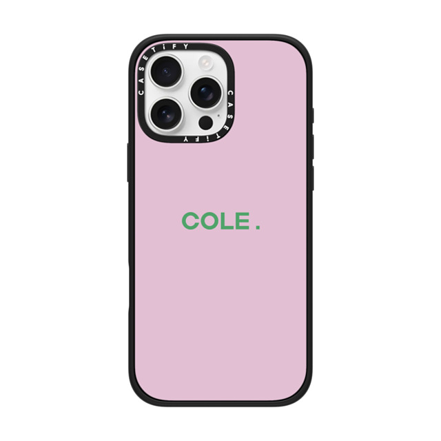 CASETiFY iPhone 16 Pro Max ケース マットブラック インパクトケース MagSafe対応 Custom Case - Cole.