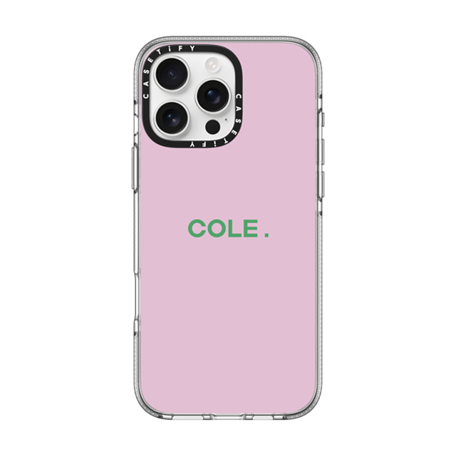 CASETiFY iPhone 16 Pro Max ケース クリア クリア ケース MagSafe対応 Custom Case - Cole.