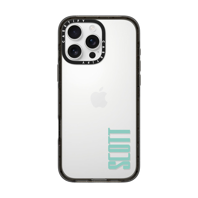 CASETiFY iPhone 16 Pro Max ケース ブラック インパクトケース Custom Case - Scott