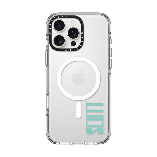 CASETiFY iPhone 16 Pro Max ケース クリア クリア ケース MagSafe対応 Custom Case - Scott