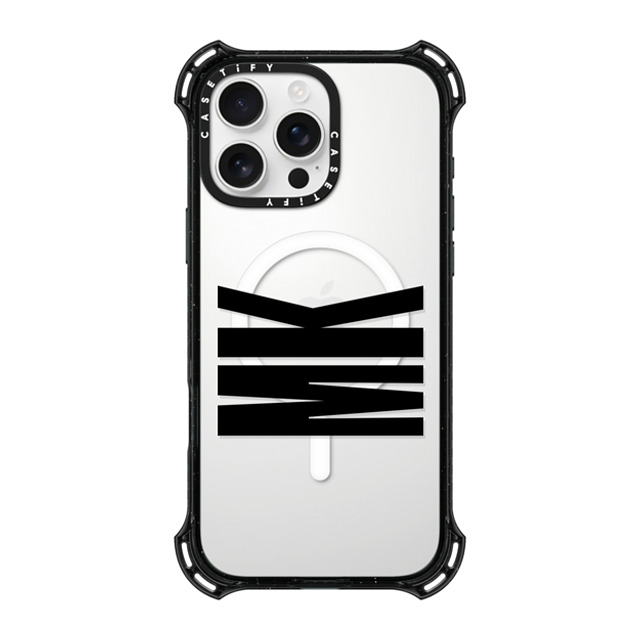 CASETiFY iPhone 16 Pro Max ケース ブラック バウンスケース Custom Case - mk