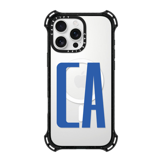 CASETiFY iPhone 16 Pro Max ケース ブラック バウンスケース Custom Case - ca