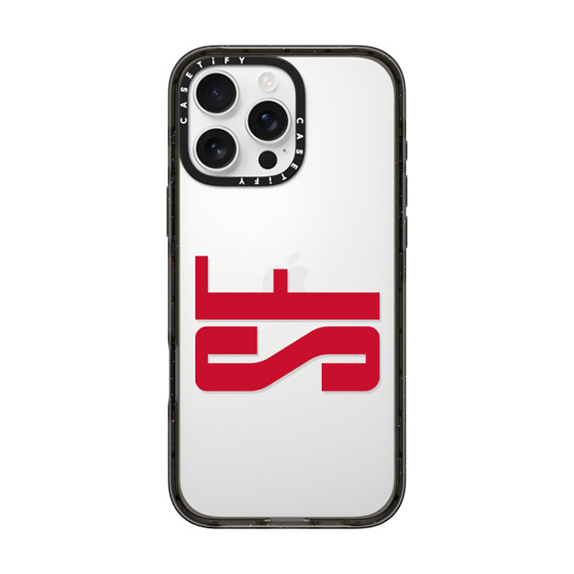 CASETiFY iPhone 16 Pro Max ケース ブラック インパクトケース Custom Case - sf