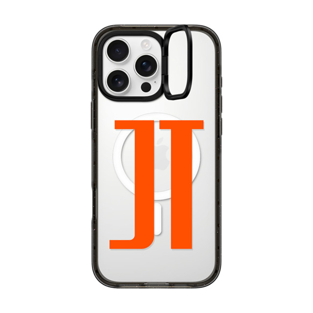 CASETiFY iPhone 16 Pro Max ケース ブラック インパクトリングスタンドケース MagSafe対応 Custom Case - jt