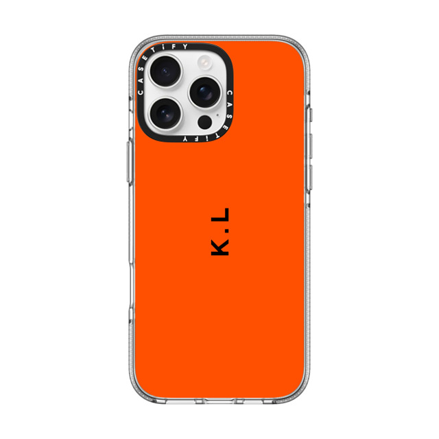 CASETiFY iPhone 16 Pro Max ケース クリア クリア ケース MagSafe対応 Custom Case - k. l