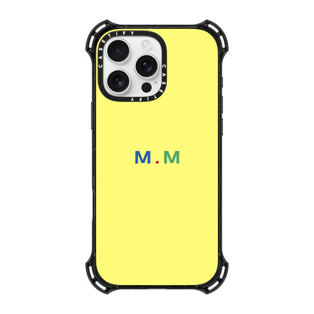 CASETiFY iPhone 16 Pro Max ケース ブラック バウンスケース Custom Case - m. m