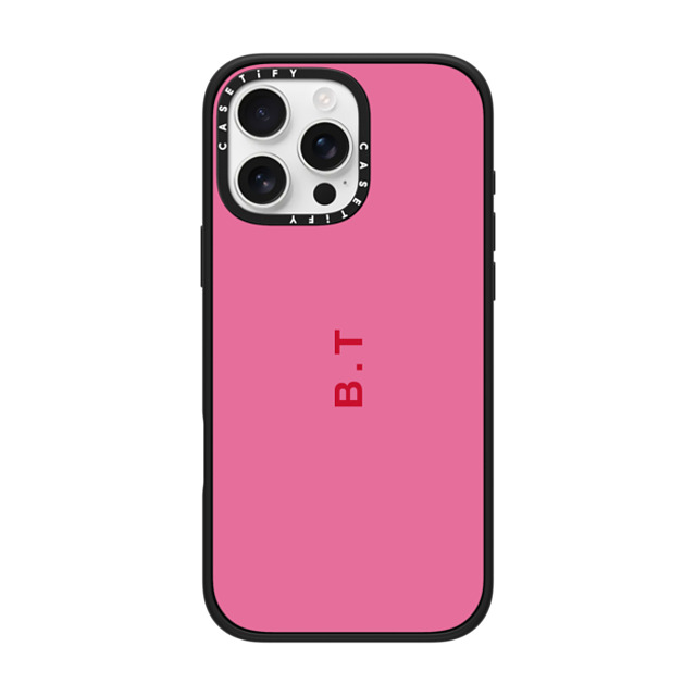 CASETiFY iPhone 16 Pro Max ケース マットブラック インパクトケース MagSafe対応 Custom Case - b. t