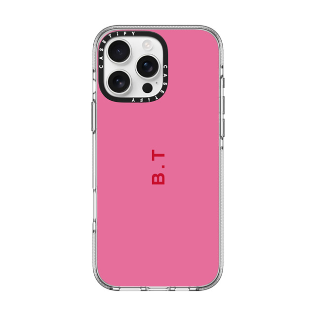 CASETiFY iPhone 16 Pro Max ケース クリア クリア ケース MagSafe対応 Custom Case - b. t