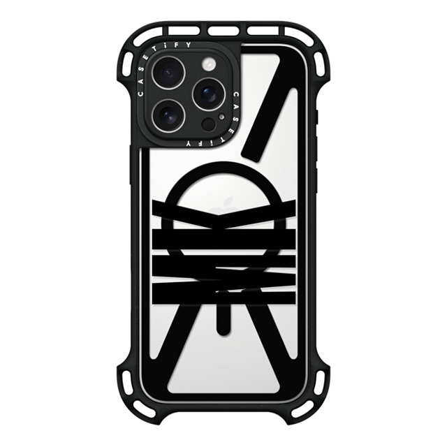 CASETiFY iPhone 16 Pro Max ケース ブラック ウルトラ バウンスケース MagSafe対応 Custom Case - mk