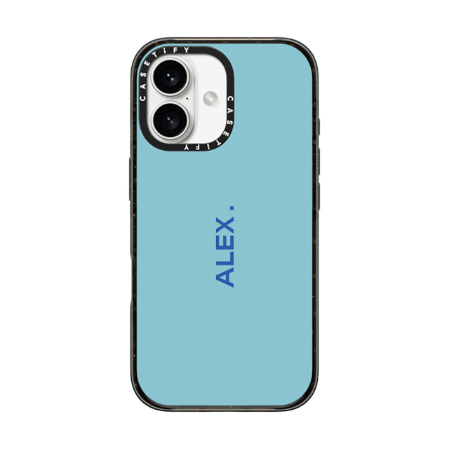 CASETiFY iPhone 16 ケース ブラック インパクトケース Custom Case - Alex.