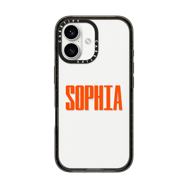 CASETiFY iPhone 16 ケース ブラック インパクトケース Custom Case - Sophia