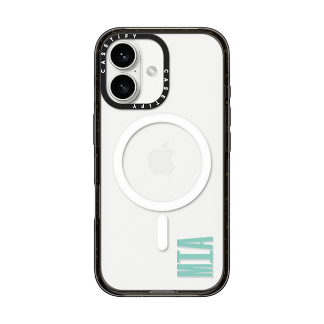 CASETiFY iPhone 16 ケース ブラック インパクトケース MagSafe対応 Custom Case - Mia