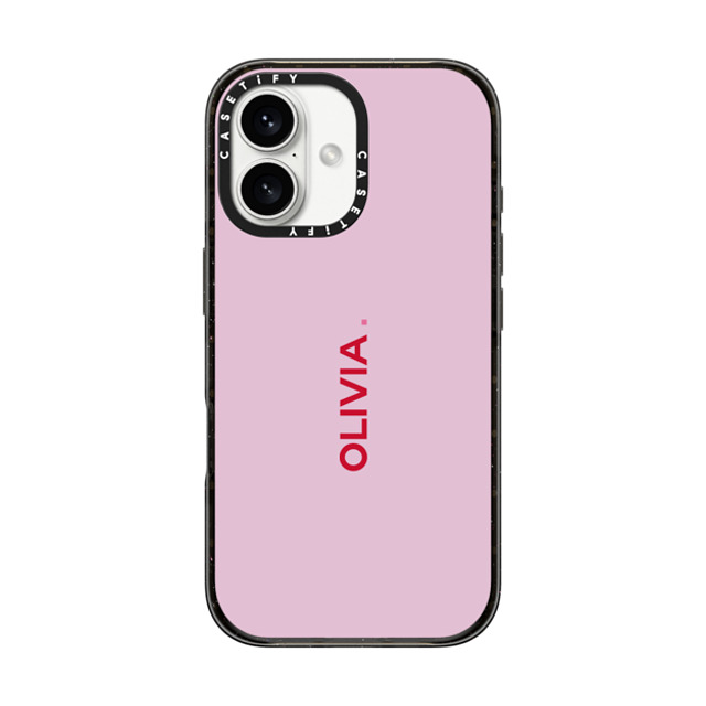 CASETiFY iPhone 16 ケース ブラック インパクトケース MagSafe対応 Custom Case - Olivia.