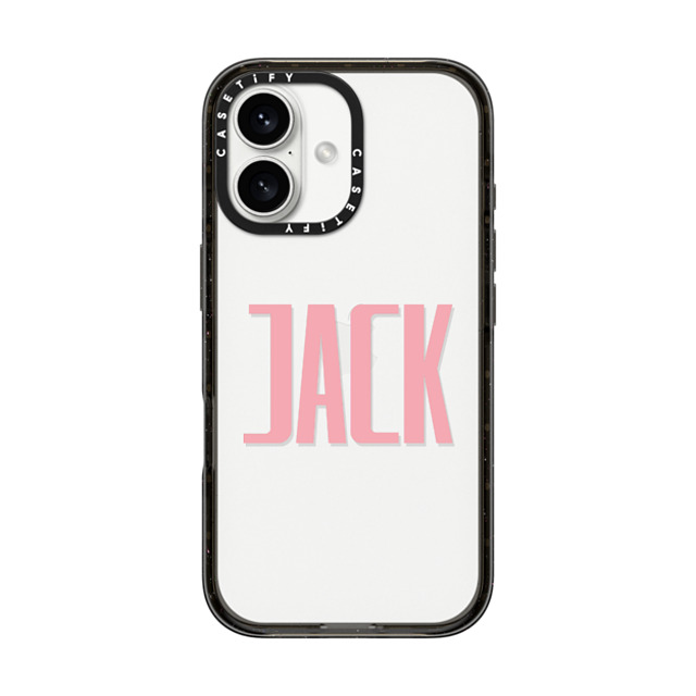 CASETiFY iPhone 16 ケース ブラック インパクトケース Custom Case - Jack