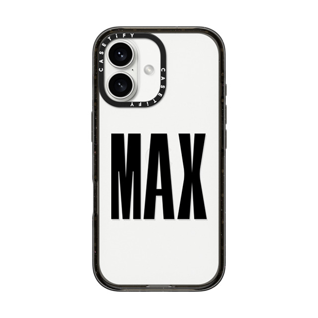 CASETiFY iPhone 16 ケース ブラック インパクトケース Custom Case - Max