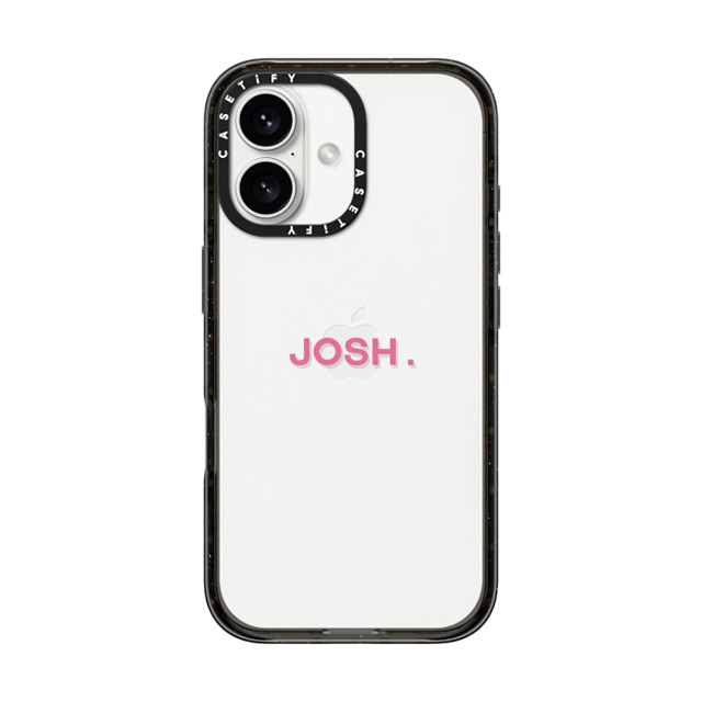 CASETiFY iPhone 16 ケース ブラック インパクトケース Custom Case - Josh.